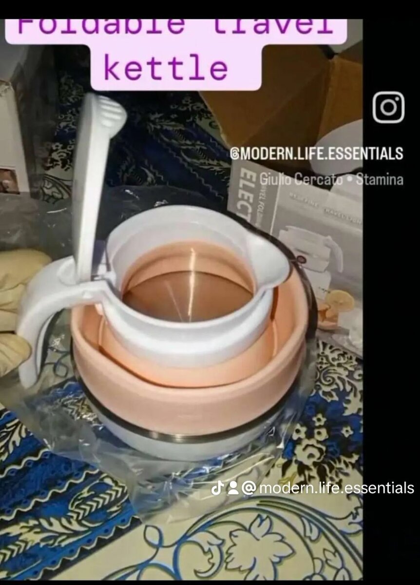 Fordable electric kettle