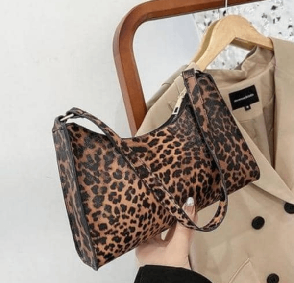 Sac bandoulière léopard tendance