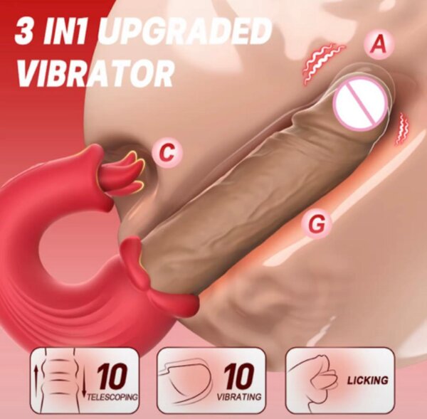 Vibromasseur 3-en-1 Évolué