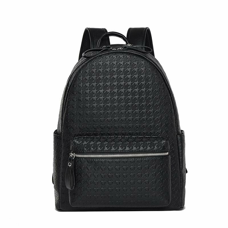 Sac à dos en cuir noir élégant