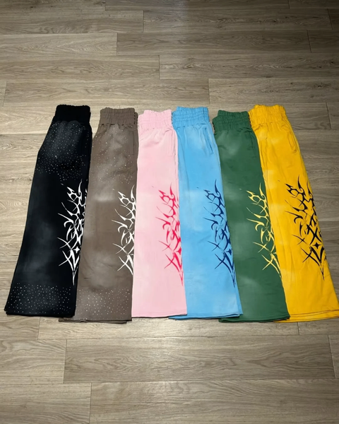 Pantalons colorés à motifs tribaux