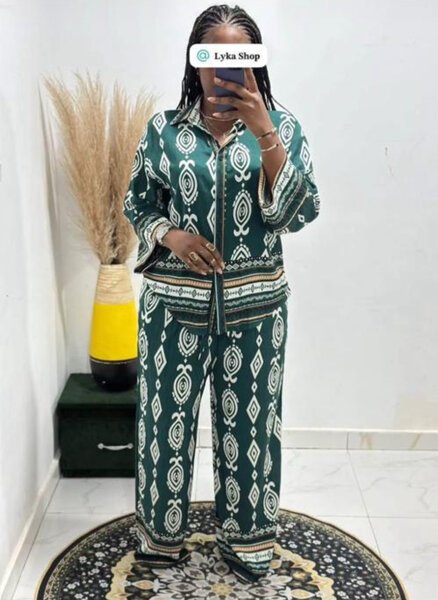 Pyjama femme élégant imprimé