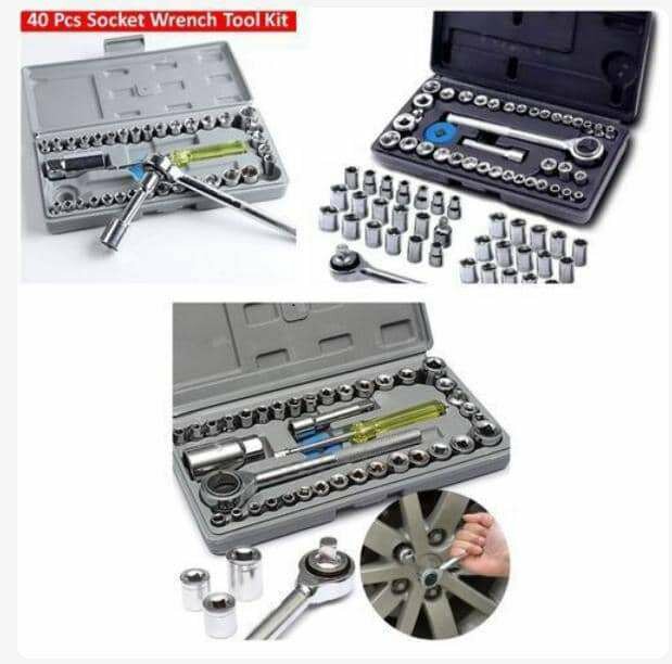 Clé mécanique coffret douilles de 40 pieces