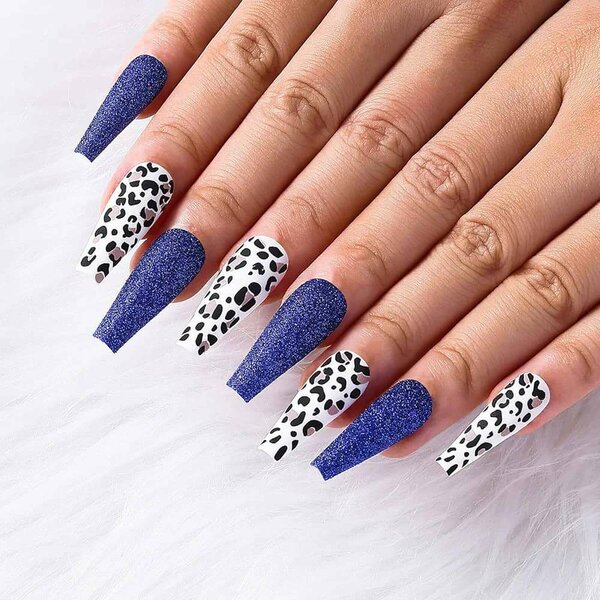 Ongles Faux Léopard Glamour