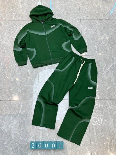 Ensemble survêtement vert homme