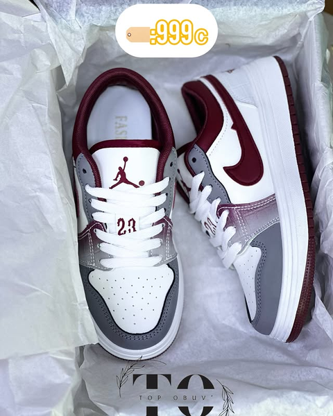 Кроссовки бело-красные