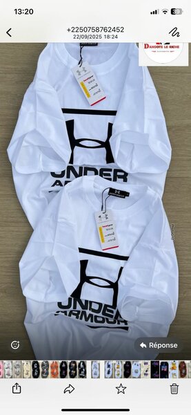 T-shirts Under Armour Blanc
