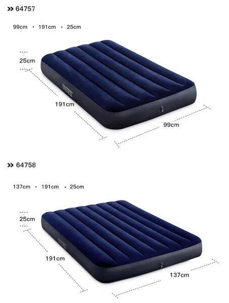 Matelas gonflable deux places +pompe électrique