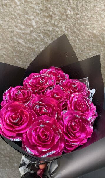 Bouquet de roses artificielles