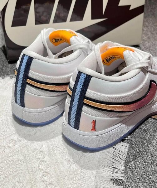 Baskets blanches rétro homme