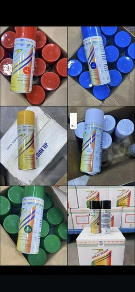 Peinture en aérosol multicolore