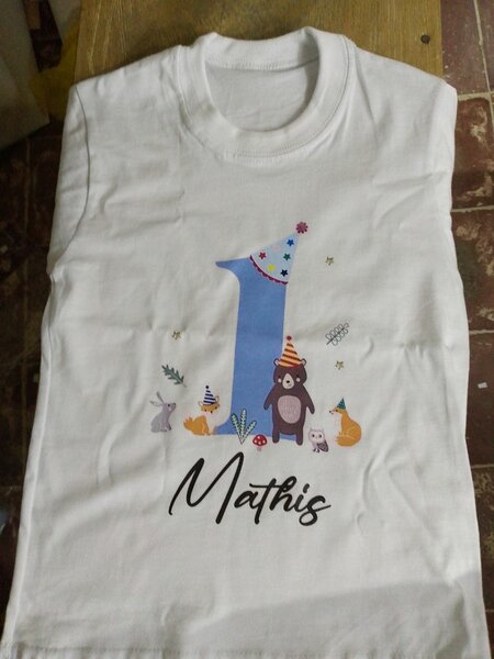 Tee shirt anniversaire enfant