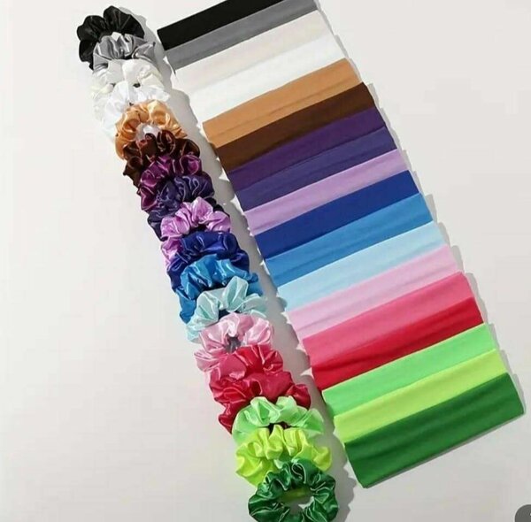 Bandeaux+chouchou satin