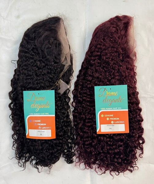 Perruque cheveux humains dame