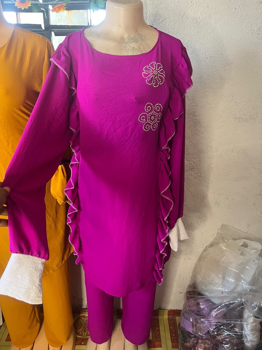 Tunique élégante avec volants