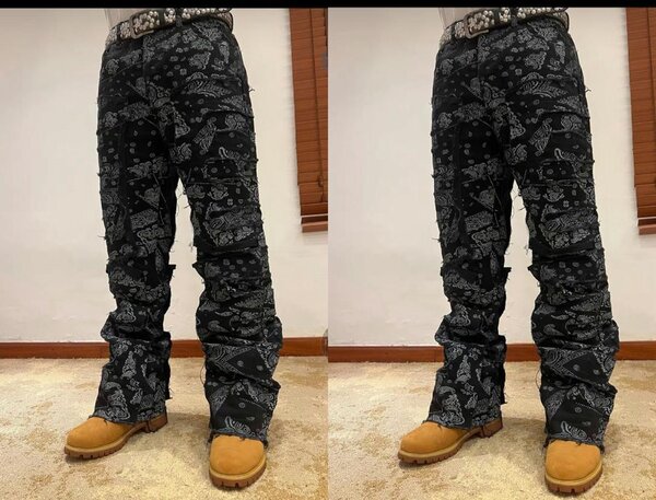 Pantalons en denim style streetwear