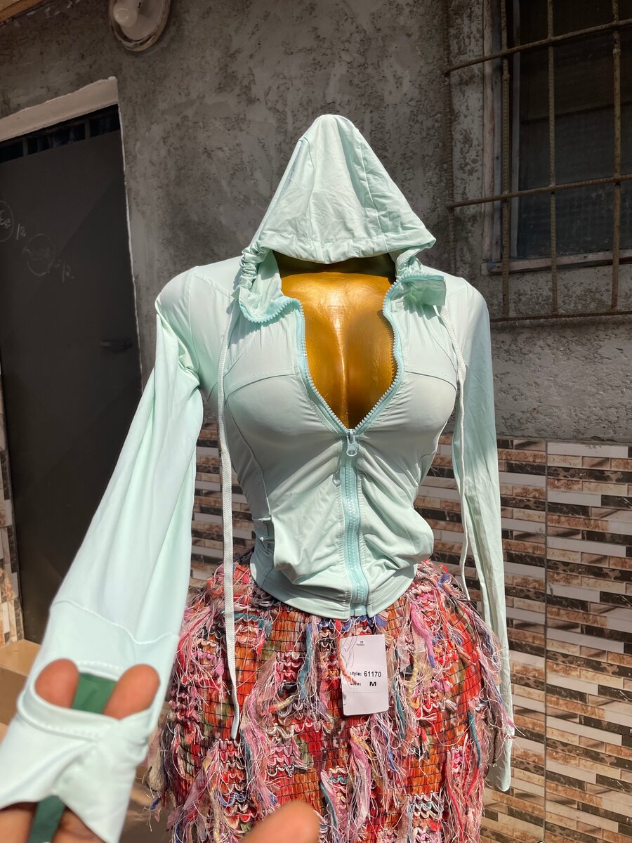 Zipper Hoodie Crop Top