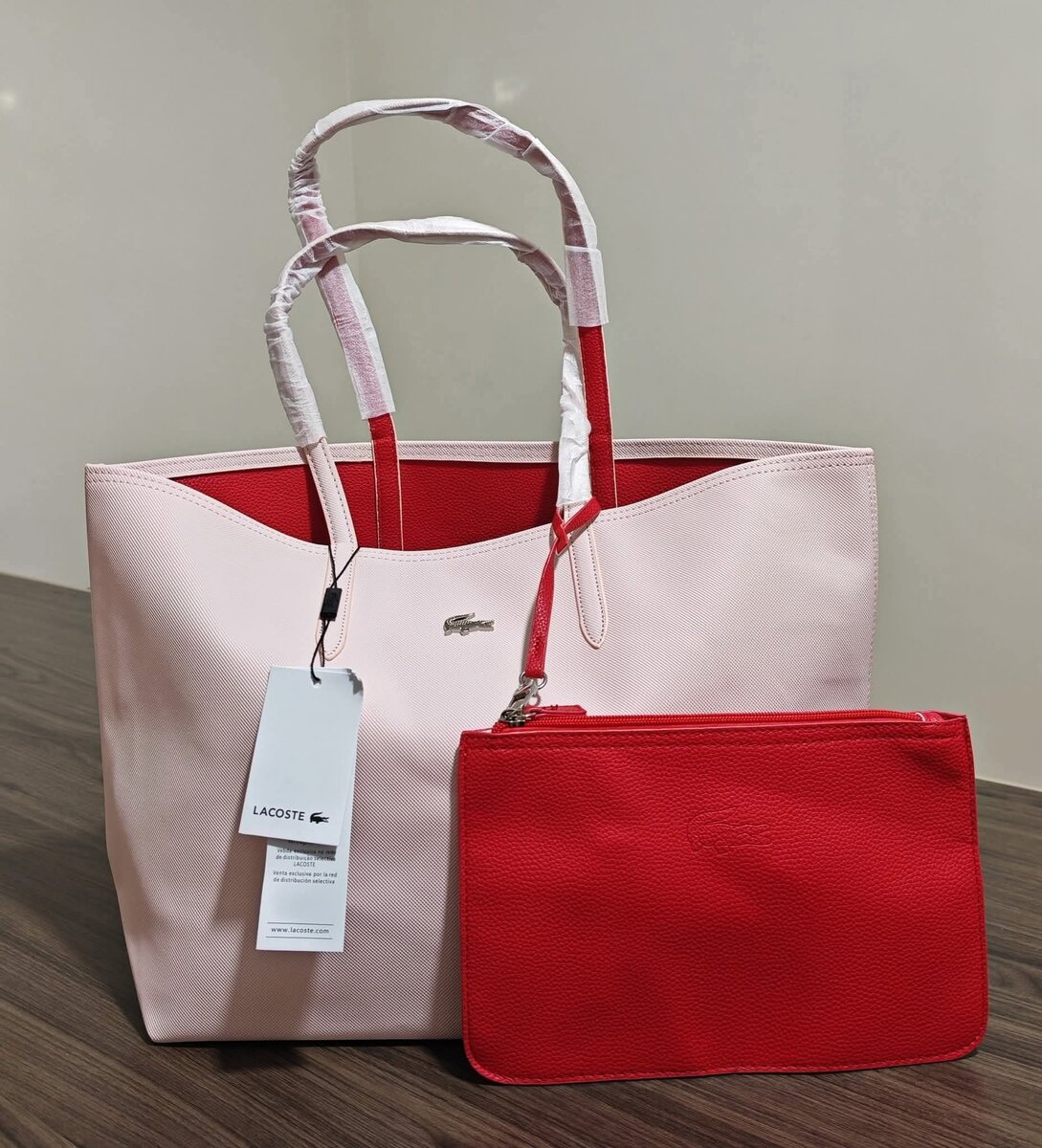 Sac cabas Lacoste avec pochette