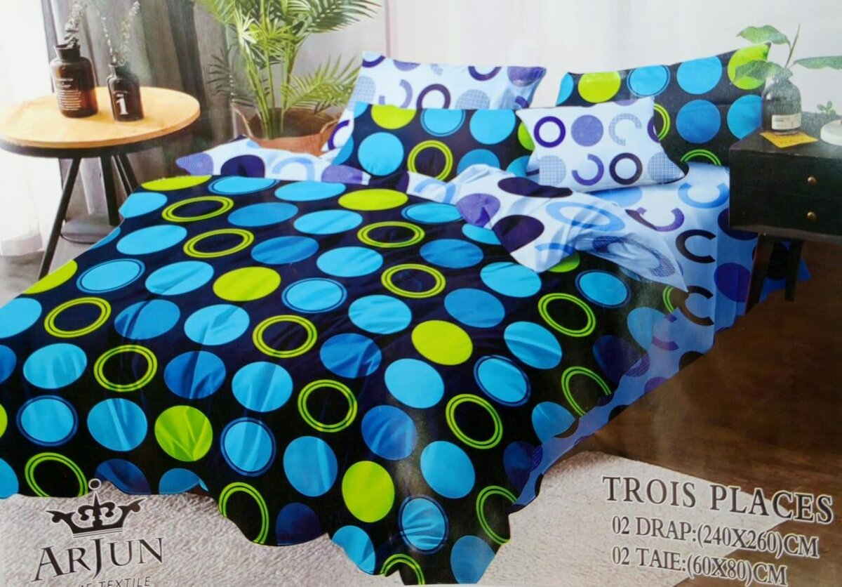 Parure de lit en coton moderne