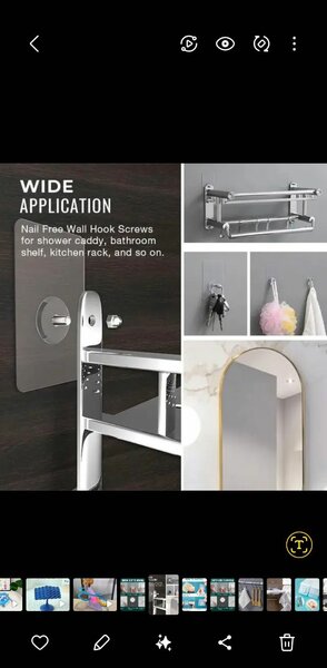 Crochets muraux sans clou