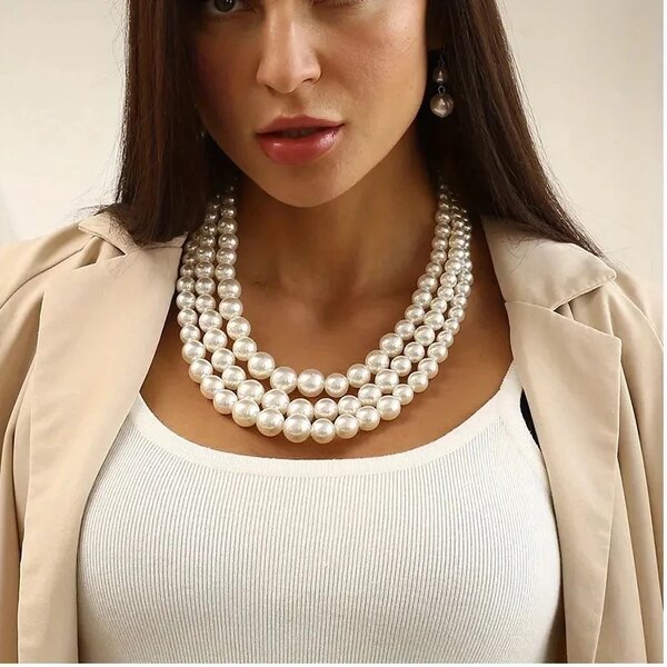 collier de perles 12mm