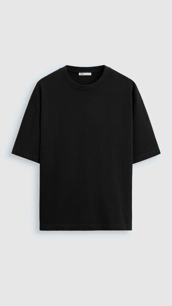 T-shirt noire unisexe