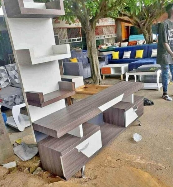 Étagère murale moderne en bois TV