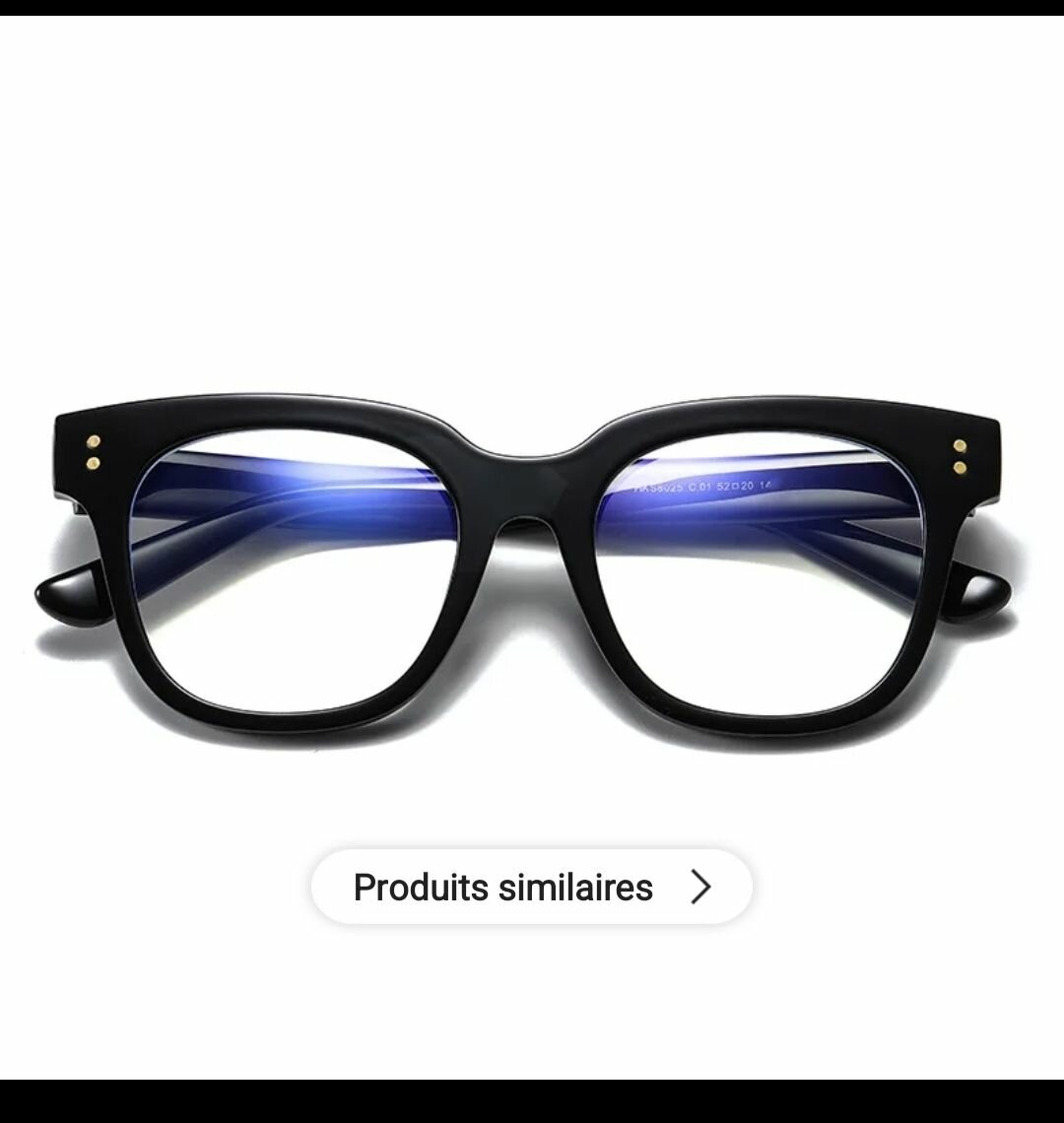 Lunettes rétro anti-lumière bleue