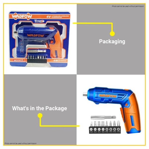 Visseuse sans fil Wadfow 4V