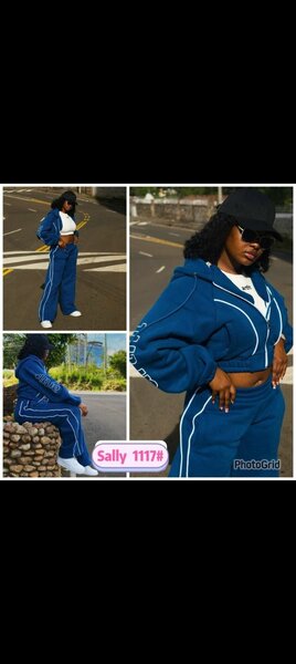 Ensemble survêtement bleu pour femme