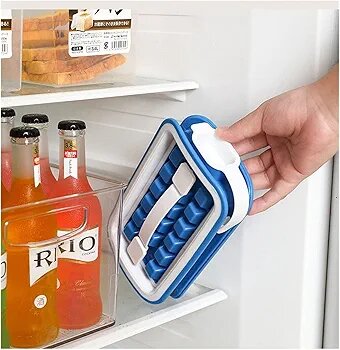 Blue Ice Cube Bottle