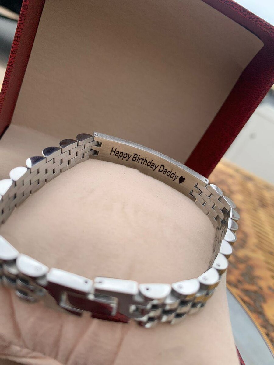 Customized bracelets, bottles etc