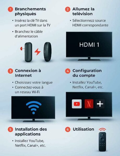 Clé TV Android 4K HDMI