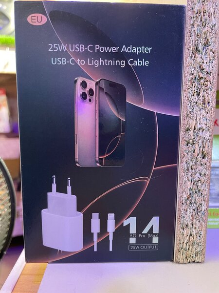 Chargeur 25W USB-C avec câble Lightning