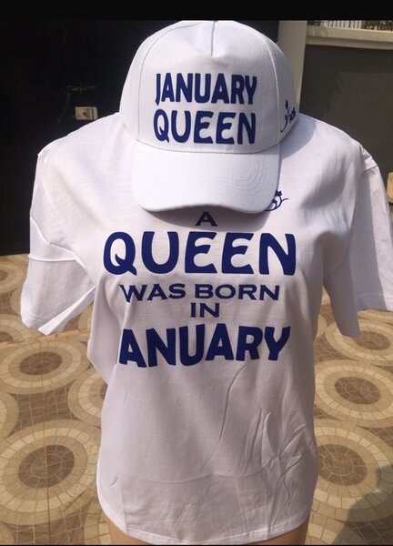 Scripted Birthday Tee and Cap