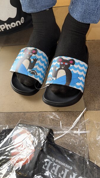 Claquettes unisexes amusantes