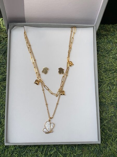 Necklace with earrings