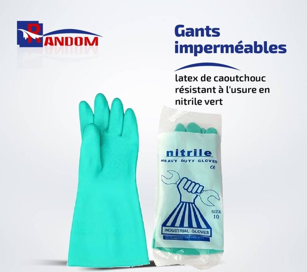 Gants Nitrile Imperméables