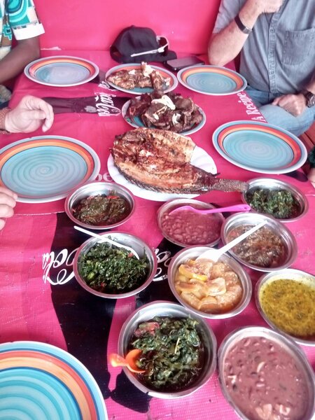 Grilled fish t bone and chicken