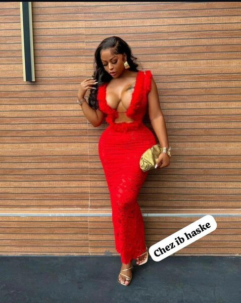 Robe Longue Glamour Rouge