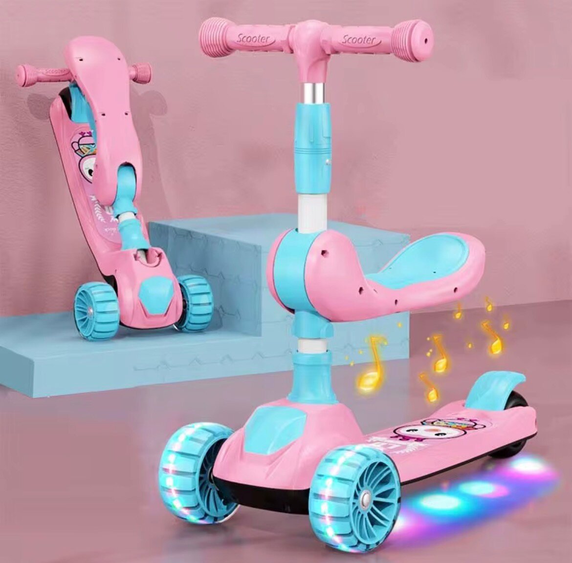 Trottinette Enfant Lumineuse 3 Roues