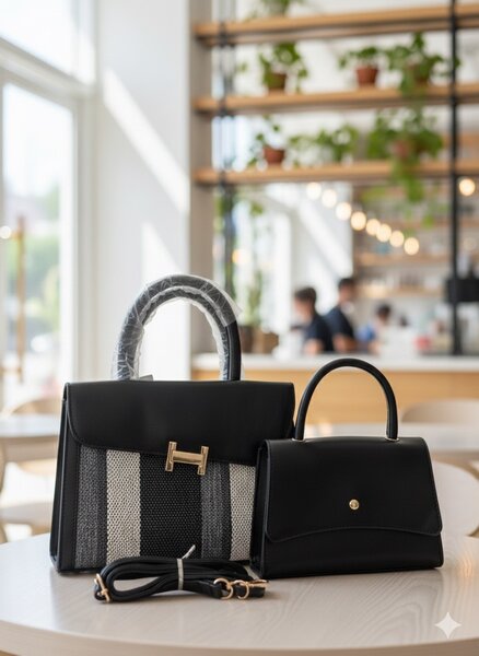 Sac à main élégant noir