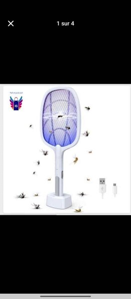 Raquette anti-moustiques LED