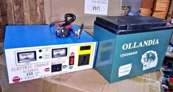 Inverter with battery