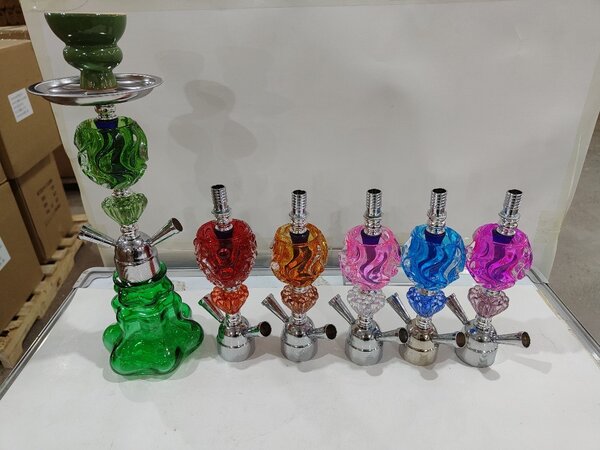 Double Pipe Shisha Pot { hookah} small size