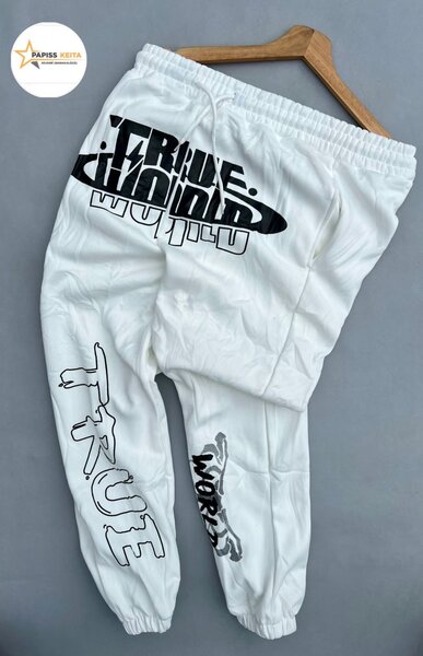 Pantalon de jogging blanc stylé