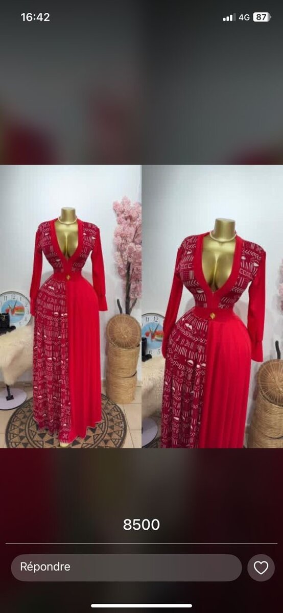 Robe élégante longue femme