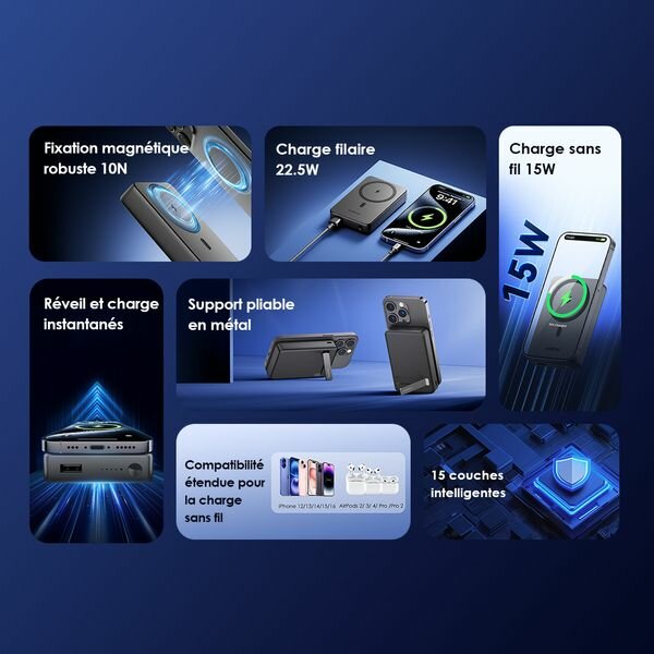 Chargeur Magnétique Oraimo 10000mAh