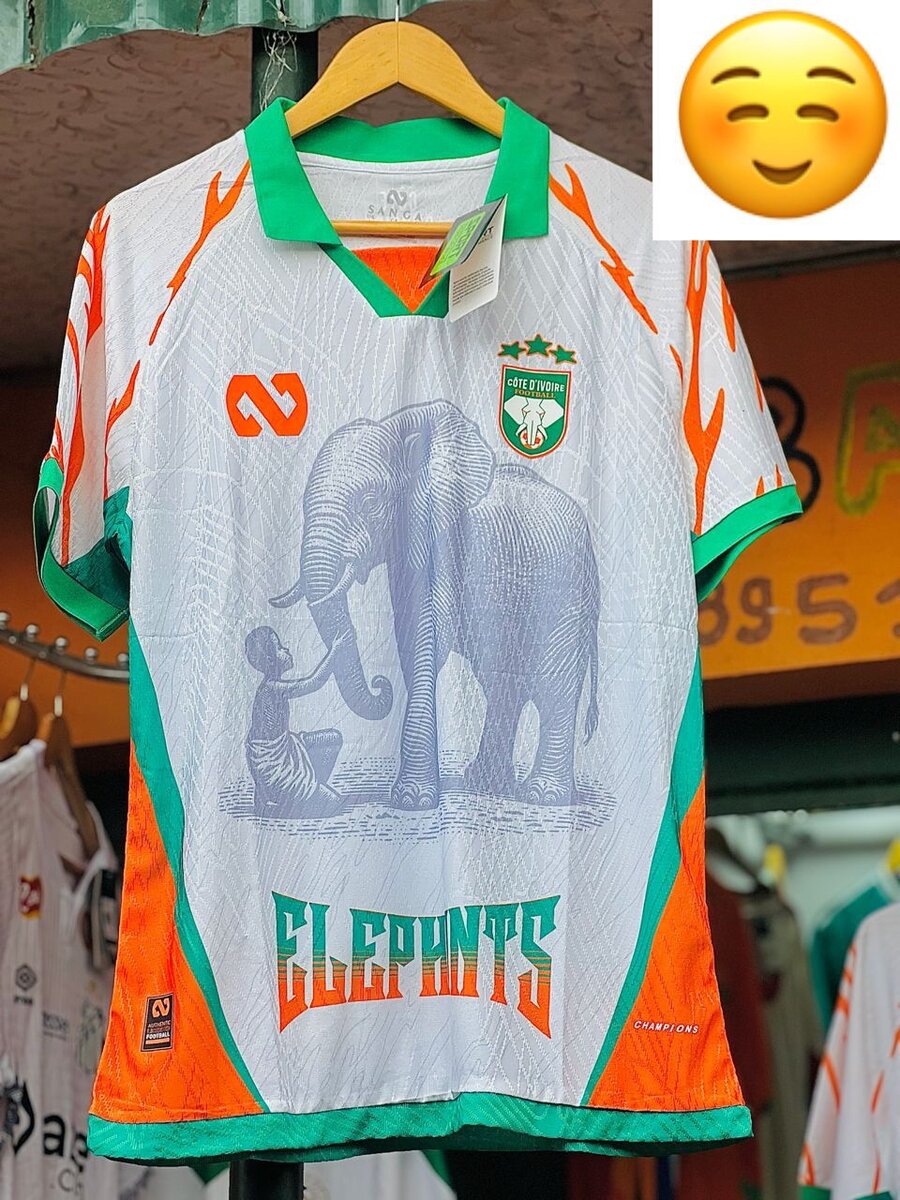 Maillot de Football Éléphants