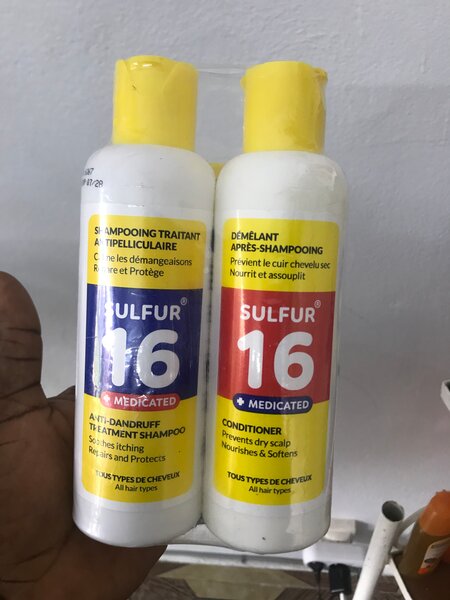 Shampoing et Après-shampoing Antipelliculaire Sulfur 16